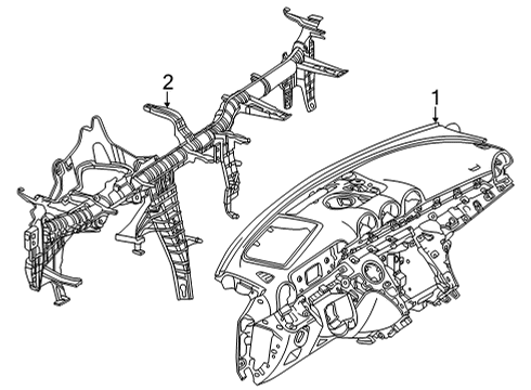 Mercedes-Benz 206-680-26-07-9051 INSTRUMENT PANEL Mercedes-Benz 206-680-26-07-9051 INSTRUMENT PANEL