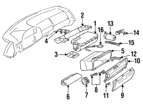 Mercedes-Benz 140-680-02-91-9A83 Shelf 140-680-02-91-9A83 Mercedes-Benz Shelf