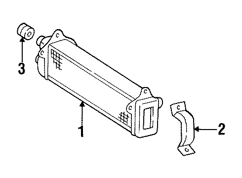 Mercedes-Benz 129-501-01-20 Oil Cooler Bracket Mercedes-Benz 129-501-01-20 Oil Cooler Bracket