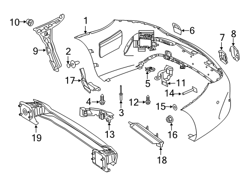 000-990-77-28 Mercedes-Benz Impact Bar Nut