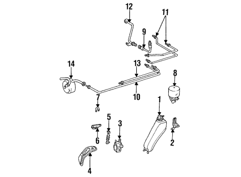 Mercedes-Benz 124-328-13-40 Control Valve Bracket Mercedes-Benz 124-328-13-40 Control Valve Bracket