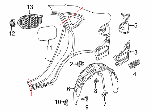 Mercedes-Benz 204-830-17-00-64 VENT FLAP Mercedes-Benz 204-830-17-00-64 VENT FLAP