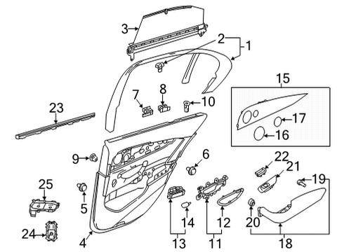 Mercedes-Benz 213-730-40-08-64 TRIM STRIP Mercedes-Benz 213-730-40-08-64 TRIM STRIP