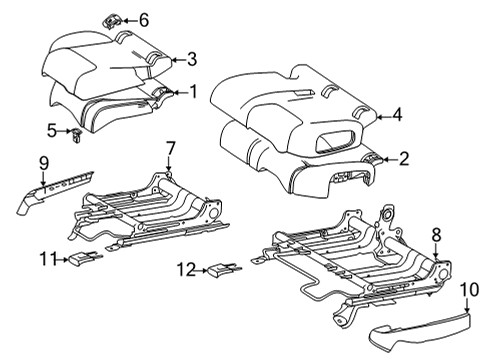Mercedes-Benz 247-920-32-02-3F53 OUTER COVER, RR SEAT CUSH