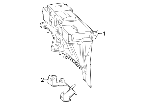 Mercedes-Benz 232-540-79-13 Fuse Box, Front Outer Mercedes-Benz 232-540-79-13 Fuse Box, Front Outer