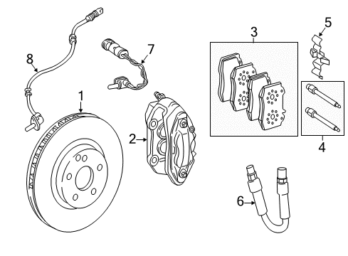 Mercedes-Benz 463-420-51-00 Caliper 463-420-51-00 Mercedes-Benz Caliper