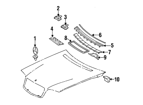 Mercedes-Benz 140-836-00-49 Insert 140-836-00-49 Mercedes-Benz Insert