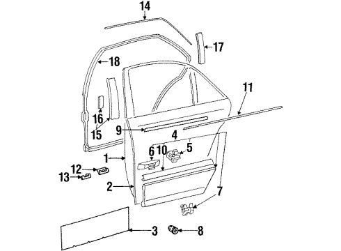Mercedes-Benz 006-988-89-78 Upper Molding Clip Mercedes-Benz 006-988-89-78 Upper Molding Clip
