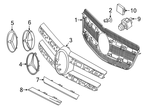 Mercedes-Benz 166-888-18-85-65 TRIM BAR Mercedes-Benz 166-888-18-85-65 TRIM BAR