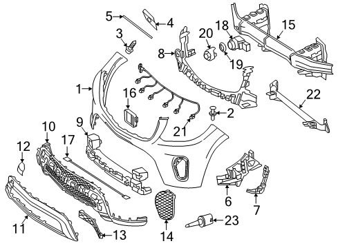 166-885-28-81 Mercedes-Benz License Bracket