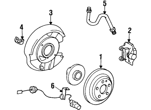 Mercedes-Benz 124-540-20-17 Rear Speed Sensor Mercedes-Benz 124-540-20-17 Rear Speed Sensor