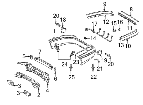 Mercedes-Benz 220-885-01-67 Reverse Sensor Housing 220-885-01-67 Mercedes-Benz Reverse Sensor Housing