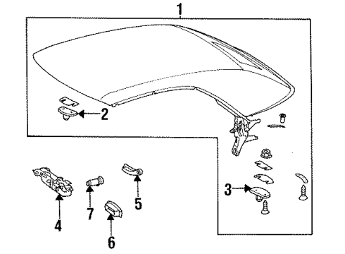 Mercedes-Benz 124-770-23-44 Lock Handle Mercedes-Benz 124-770-23-44 Lock Handle