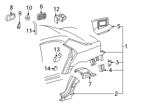 007-988-74-78 Mercedes-Benz Body Side Molding Clip
