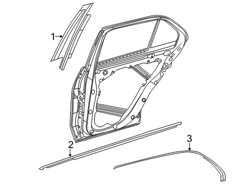 Mercedes-Benz 167-730-48-13 SEALING RAIL Mercedes-Benz 167-730-48-13 SEALING RAIL