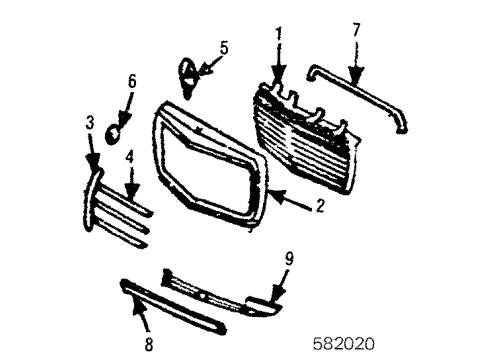 Mercedes-Benz 123-888-00-97 Seal To Hood Mercedes-Benz 123-888-00-97 Seal To Hood
