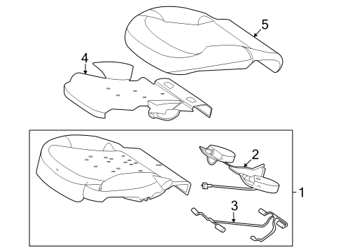 Mercedes-Benz 295-910-93-04-9H93 OUTER COVER, SEAT CUSHION 295-910-93-04-9H93 Mercedes-Benz OUTER COVER, SEAT CUSHION