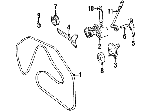 Mercedes-Benz 103-202-03-53 Belt Tensioner Spacer Mercedes-Benz 103-202-03-53 Belt Tensioner Spacer