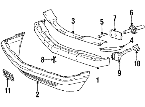 Mercedes-Benz 126-880-49-14 Cover Retainer 126-880-49-14 Mercedes-Benz Cover Retainer