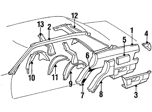 Mercedes-Benz 124-637-56-09 Lock Pillar Mercedes-Benz 124-637-56-09 Lock Pillar