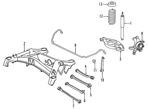 Mercedes-Benz 124-320-32-13 Shock Absorber 124-320-32-13 Mercedes-Benz Shock Absorber