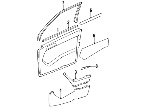 Mercedes-Benz 124-725-01-71-9051 Window Frame Mercedes-Benz 124-725-01-71-9051 Window Frame