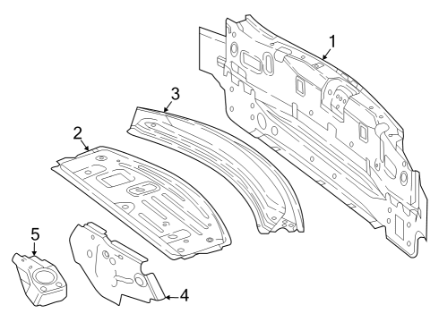 Mercedes-Benz 205-640-42-00-64 REAR-END CENTER SECTION Mercedes-Benz 205-640-42-00-64 REAR-END CENTER SECTION