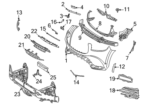 Mercedes-Benz 167-885-08-06 Trim Panel 167-885-08-06 Mercedes-Benz Trim Panel