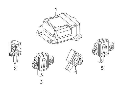 Mercedes-Benz 117-900-17-02 Air Bag Control Module Mercedes-Benz 117-900-17-02 Air Bag Control Module