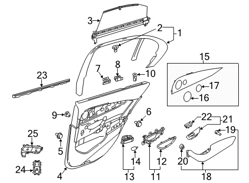 Mercedes-Benz 213-730-26-00-65-8R79 ARMREST