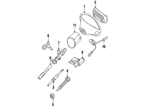 Mercedes-Benz 126-460-02-04 Lock Cylinder 126-460-02-04 Mercedes-Benz Lock Cylinder