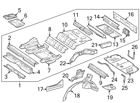 Mercedes-Benz 296-610-09-03 Mounting Console Mercedes-Benz 296-610-09-03 Mounting Console