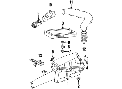 Mercedes-Benz 104-090-11-01 Air Cleaner 104-090-11-01 Mercedes-Benz Air Cleaner