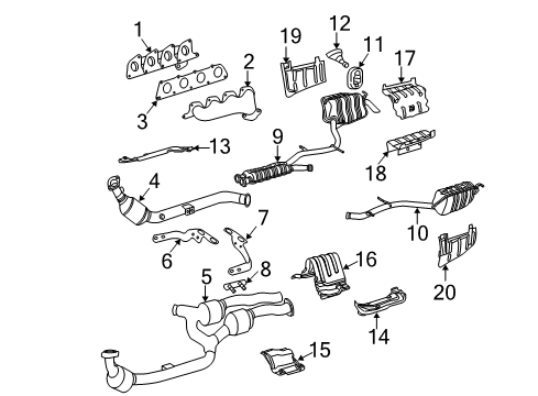 Mercedes-Benz 211-490-86-35 Muffler Mercedes-Benz 211-490-86-35 Muffler