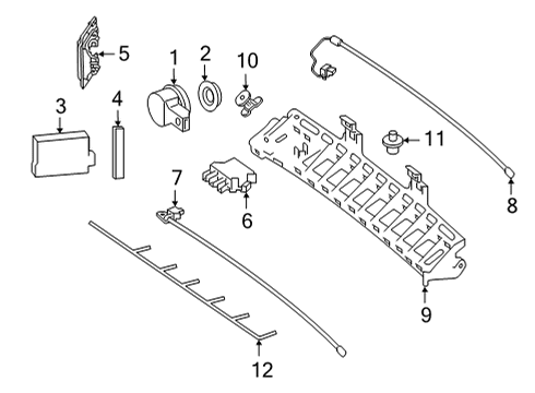 213-905-24-03-64 Mercedes-Benz REAR SWITCH MODULE  
