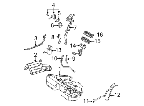 Mercedes-Benz 211-470-63-94 Fuel Sender and Hanger Assembly