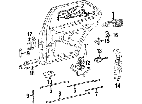 Mercedes-Benz 140-733-01-39 Lock Rod Mercedes-Benz 140-733-01-39 Lock Rod
