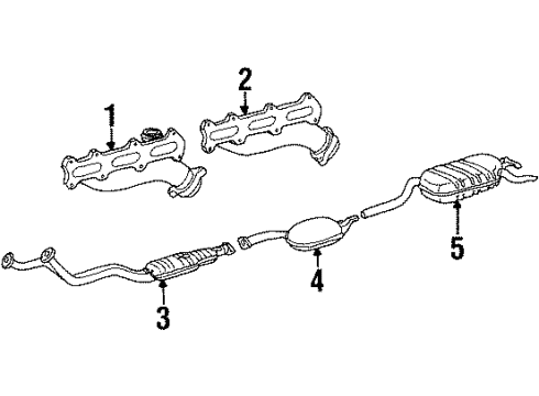 Mercedes-Benz 124-490-81-20-80 Front Pipe Mercedes-Benz 124-490-81-20-80 Front Pipe