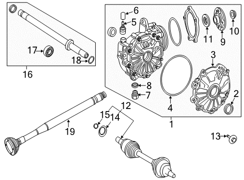 Mercedes-Benz 213-330-84-05-64 DRIVE SHAFT