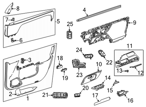Mercedes-Benz 247-720-59-03-8S17 Door Trim Mercedes-Benz 247-720-59-03-8S17 Door Trim