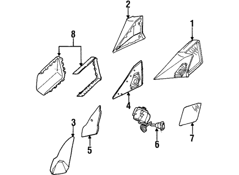 Mercedes-Benz 124-720-11-11-3111 Rear Cap Mount Plate 124-720-11-11-3111 Mercedes-Benz Rear Cap Mount Plate