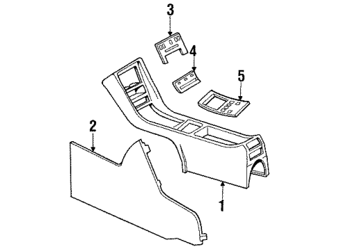 Mercedes-Benz 126-680-14-50-9045 Console Housing Mercedes-Benz 126-680-14-50-9045 Console Housing