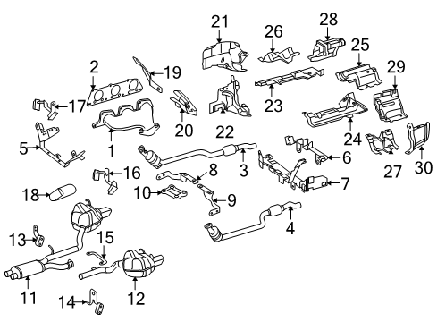 Mercedes-Benz 204-490-81-20 Front Pipe Mercedes-Benz 204-490-81-20 Front Pipe