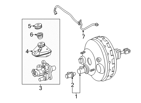 221-430-38-30 Mercedes-Benz Brake Booster