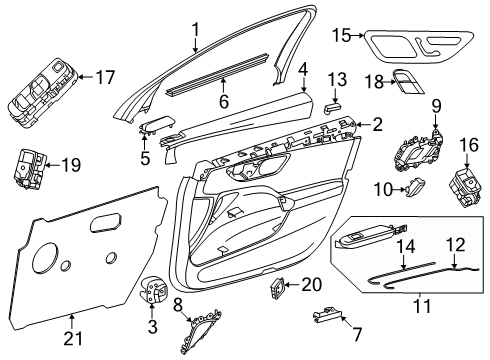 000-990-15-18 Mercedes-Benz Upper Trim Screw