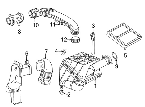 000-140-27-87 Mercedes-Benz Air Mass Sensor Damper