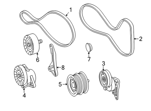 003-990-16-12 Mercedes-Benz Tensioner Bolt
