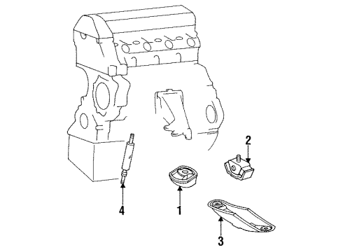 Mercedes-Benz 201-242-06-01 Rear Support Mercedes-Benz 201-242-06-01 Rear Support