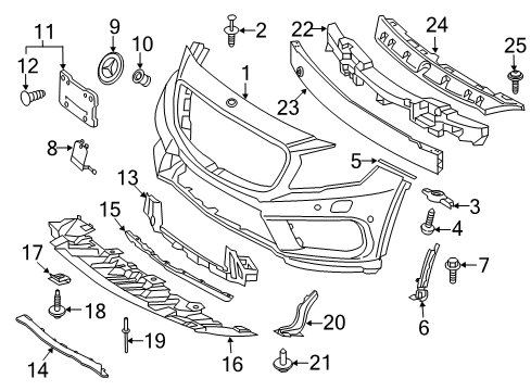 Mercedes-Benz 156-880-81-00-2A17 Fog Lamp Assembly 156-880-81-00-2A17 Mercedes-Benz Fog Lamp Assembly