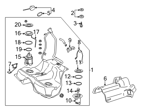 Mercedes-Benz 278-070-12-01-80 Fuel Pump 278-070-12-01-80 Mercedes-Benz Fuel Pump